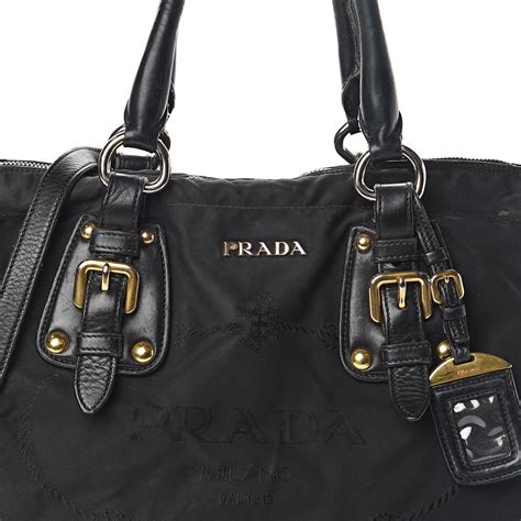 prada black tessuto nylon tote